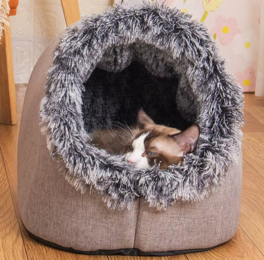 Warmnest Cozy Cave – Self-Warming Tent Bed for Cats & Small Dogs