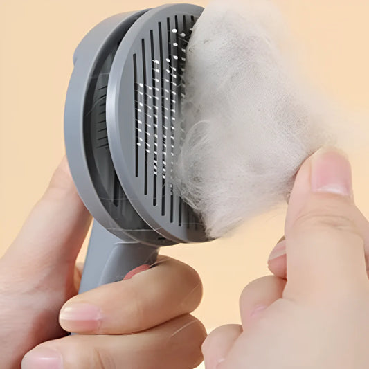 Self-Cleaning Pet Deshedding Comb