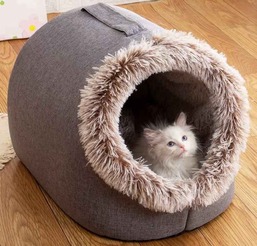 Warmnest Cozy Cave – Self-Warming Tent Bed for Cats & Small Dogs