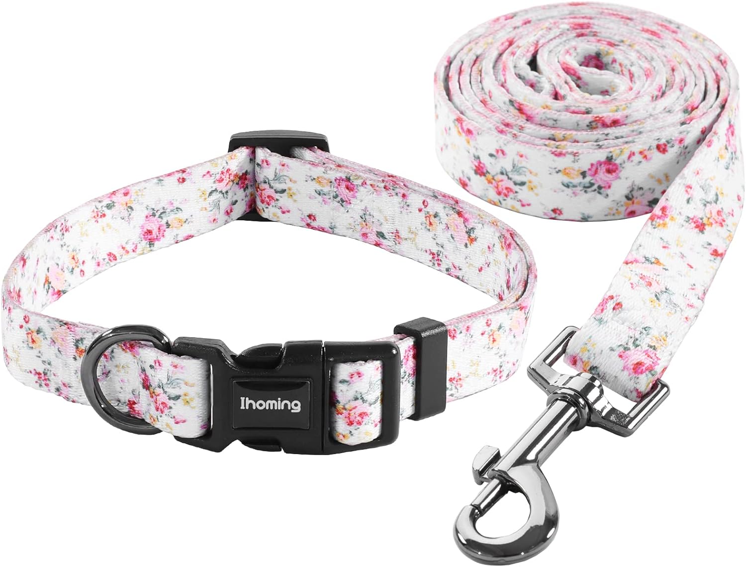 Dog Collar and Leash Set Combo Safety Set for Daily Outdoor Walking Running Training Small Medium Large Dog Cats