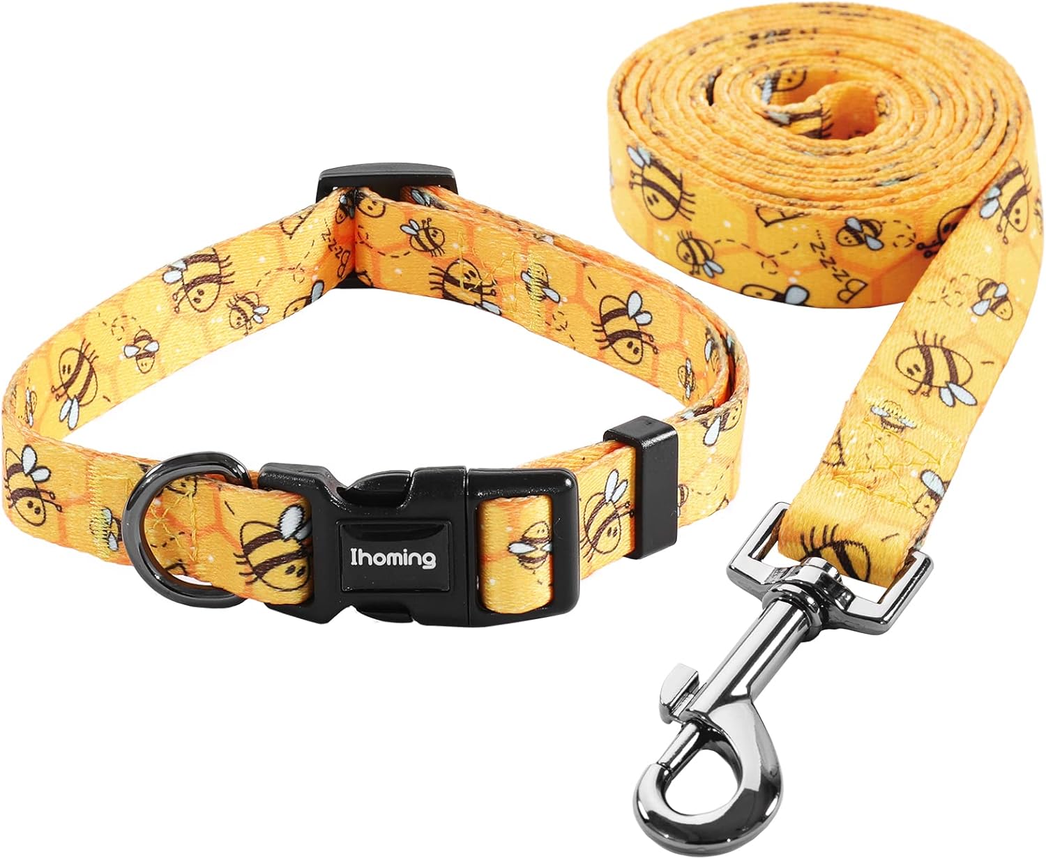 Dog Collar and Leash Set Combo Safety Set for Daily Outdoor Walking Running Training Small Medium Large Dog Cats