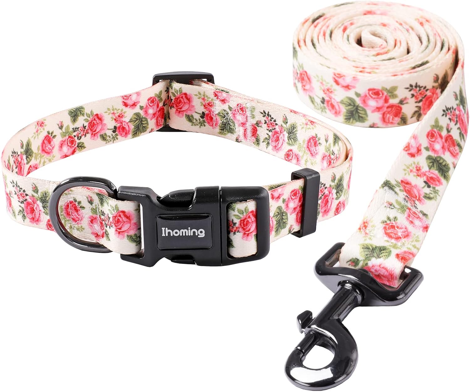 Dog Collar and Leash Set Combo Safety Set for Daily Outdoor Walking Running Training Small Medium Large Dog Cats