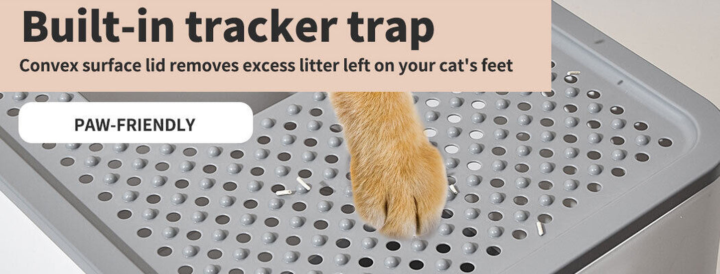 Fully Enclosed Cat Litter Box 