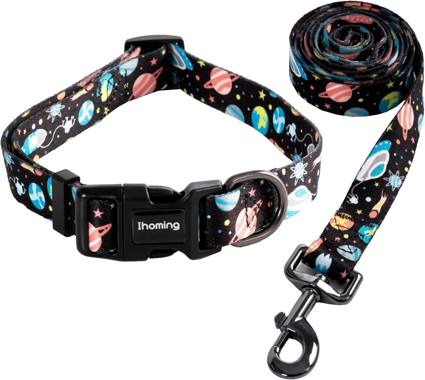 Dog Collar and Leash Set Combo Safety Set for Daily Outdoor Walking Running Training Small Medium Large Dog Cats